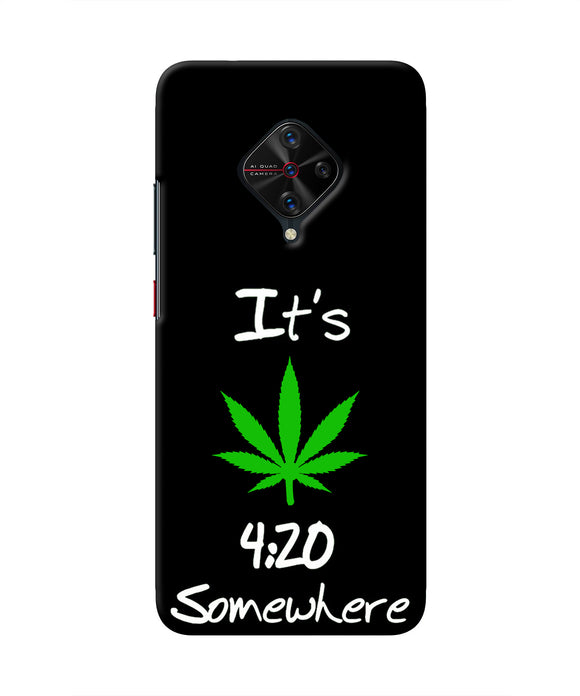 Weed Quote Vivo S1 Pro Real 4D Back Cover