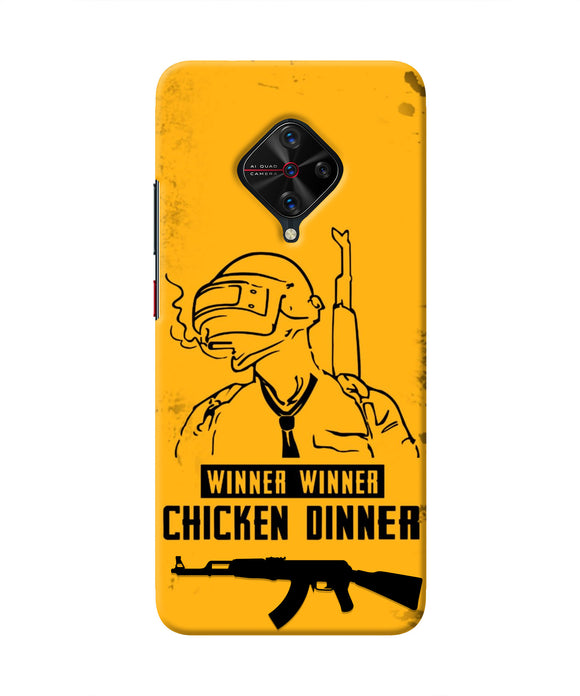 PUBG Chicken Dinner Vivo S1 Pro Real 4D Back Cover