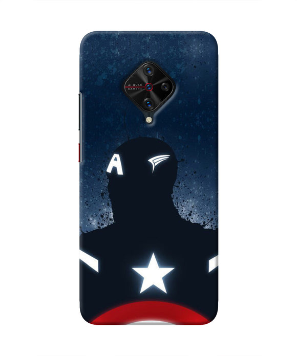 Captain america Shield Vivo S1 Pro Real 4D Back Cover