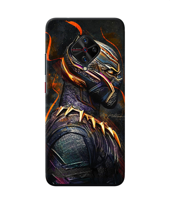 Black Panther Side Face Vivo S1 Pro Back Cover