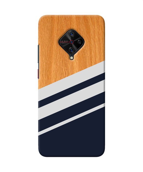 Phone Covers Vivo S1 Stylish Back Cover Black And White Wooden