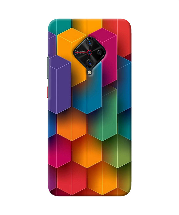 Abstract Rectangle Print Vivo S1 Pro Back Cover