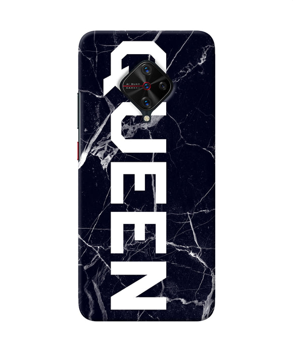 Queen Marble Text Vivo S1 Pro Back Cover