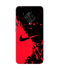 Nike Red Black Poster Vivo S1 Pro Back Cover