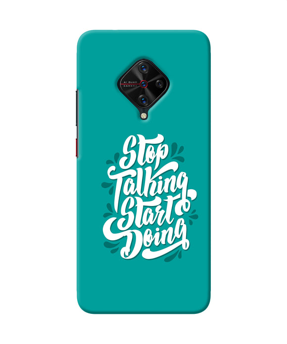 Stop Talking Start Doing Quote Vivo S1 Pro Back Cover
