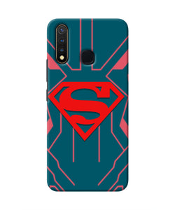 Superman Techno Vivo Y19/U20 Real 4D Back Cover