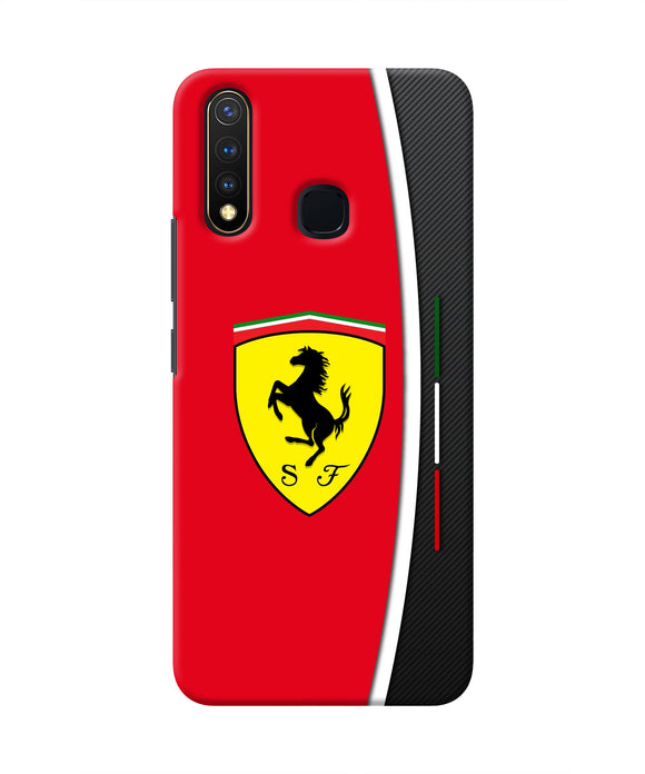 Ferrari Abstract Red Vivo Y19/U20 Real 4D Back Cover