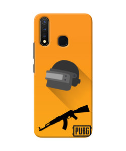 PUBG Helmet and Gun Vivo Y19/U20 Real 4D Back Cover