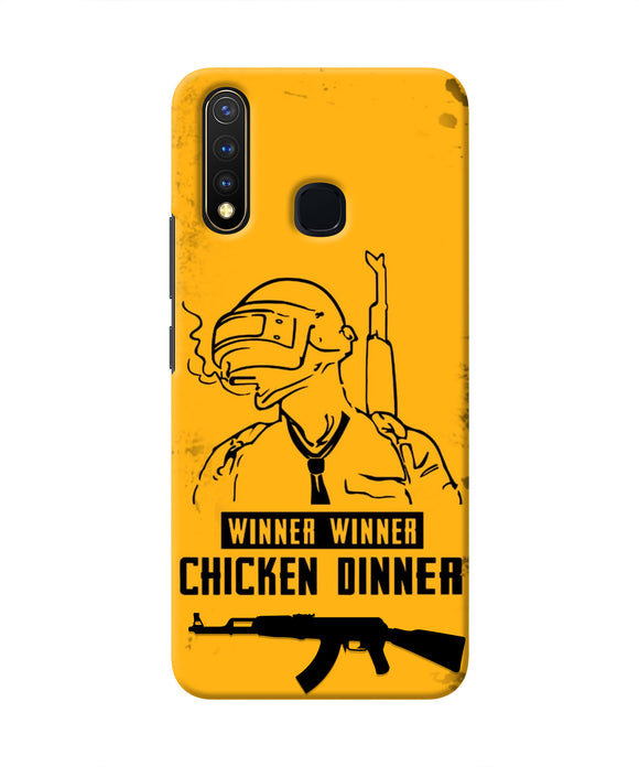 PUBG Chicken Dinner Vivo Y19/U20 Real 4D Back Cover