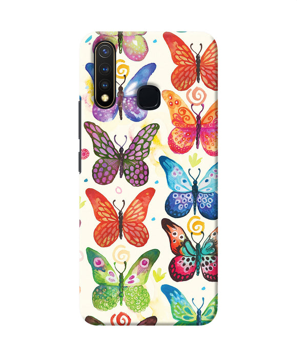 Abstract Butterfly Print Vivo Y19 / U20 Back Cover
