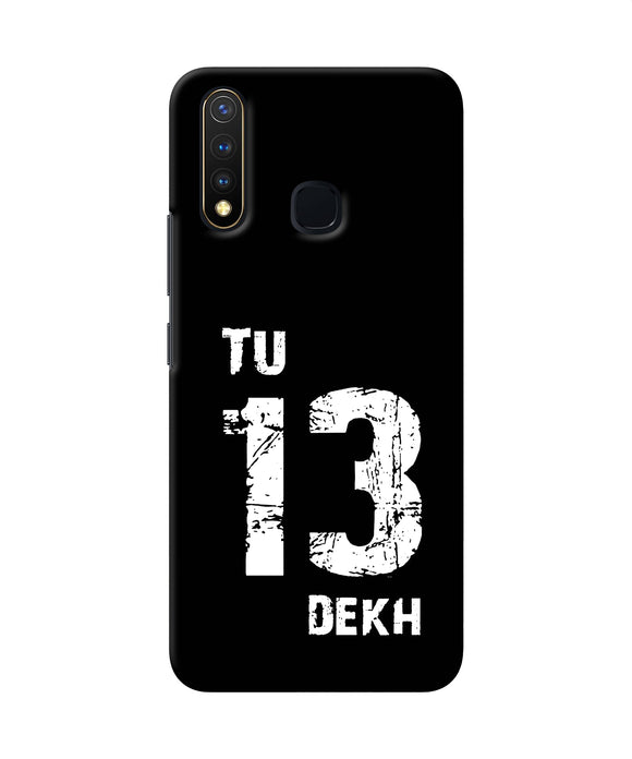 Tu Tera Dekh Quote Vivo Y19 / U20 Back Cover