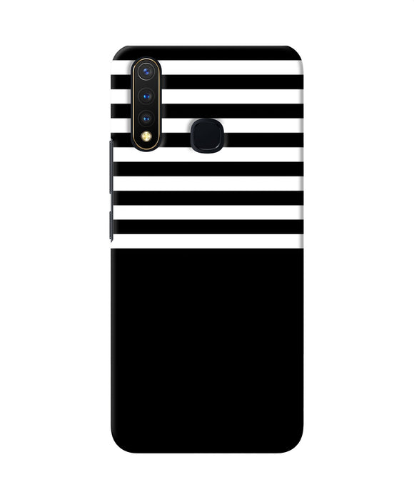 Black And White Print Vivo Y19 / U20 Back Cover