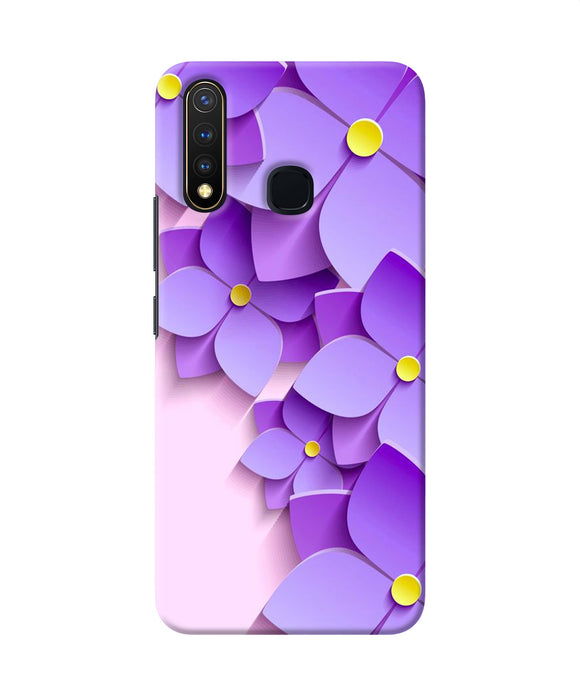 Violet Flower Craft Vivo Y19 / U20 Back Cover