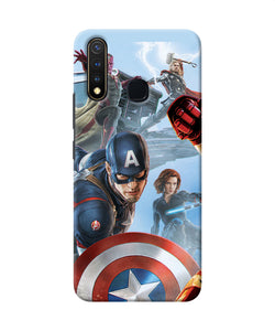 Avengers On The Sky Vivo Y19 / U20 Back Cover