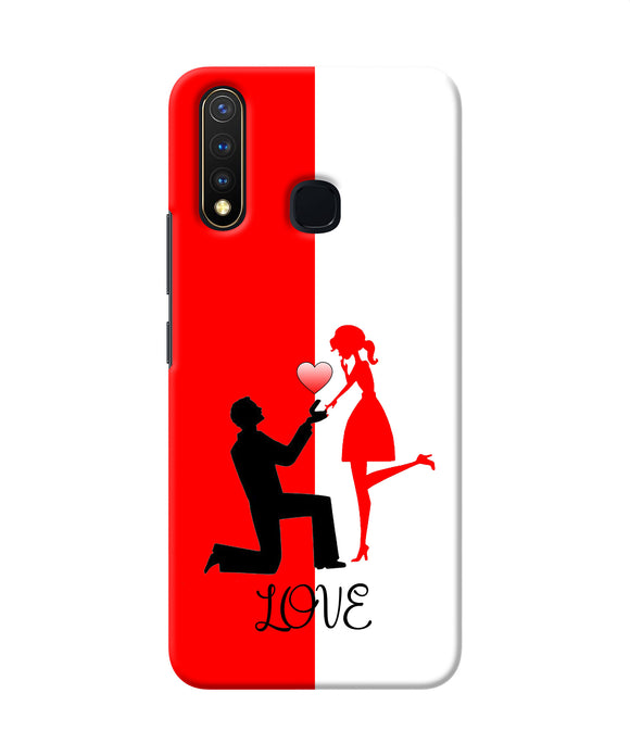 Love Propose Red And White Vivo Y19 / U20 Back Cover