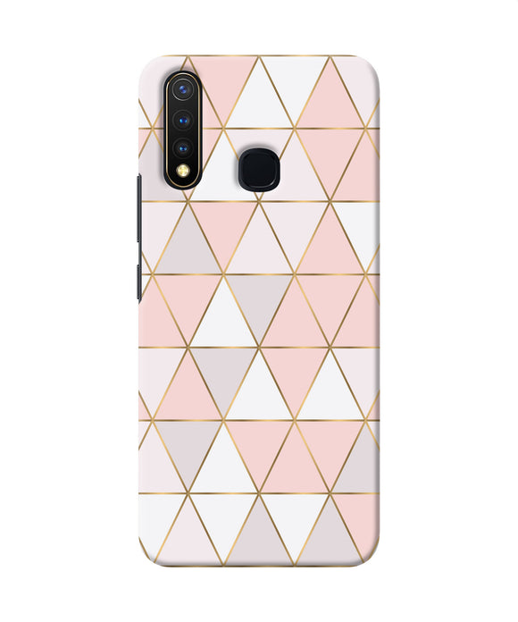 Abstract Pink Triangle Pattern Vivo Y19 / U20 Back Cover