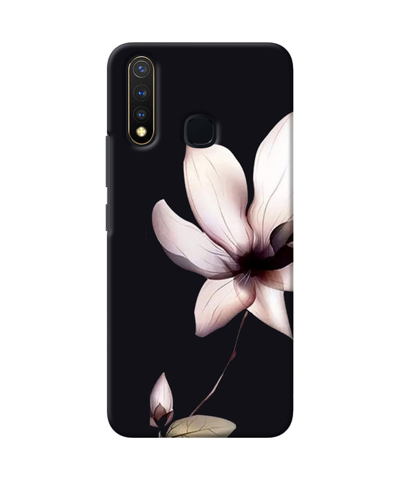 Flower White Vivo Y19 / U20 Back Cover