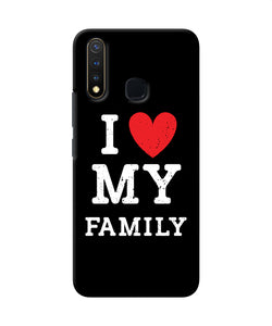 I Love My Family Vivo Y19 / U20 Back Cover