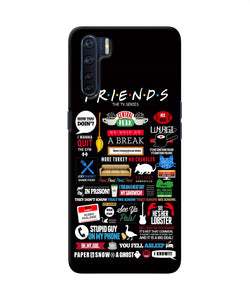 Friends Oppo F15 Back Cover