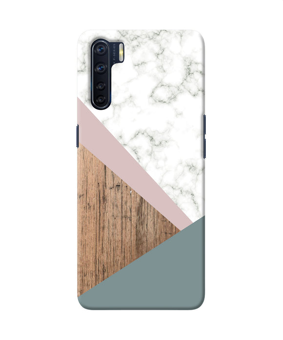 Marble Wood Abstract Oppo F15 Back Cover