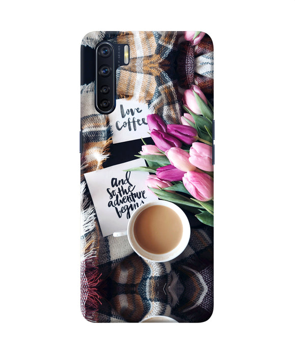 Love Coffee Quotes Oppo F15 Back Cover