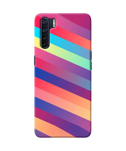 Stripes color Oppo F15 Back Cover