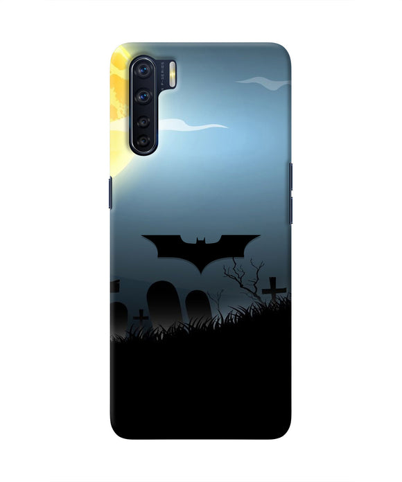 Batman Scary cemetry Oppo F15 Real 4D Back Cover