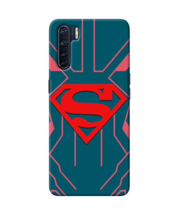 Superman Techno Oppo F15 Real 4D Back Cover
