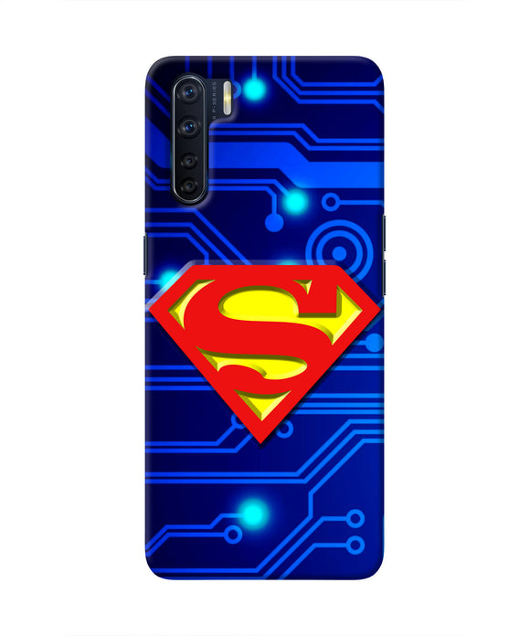 Superman Abstract Oppo F15 Real 4D Back Cover