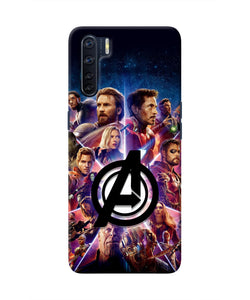 Avengers Superheroes Oppo F15 Real 4D Back Cover