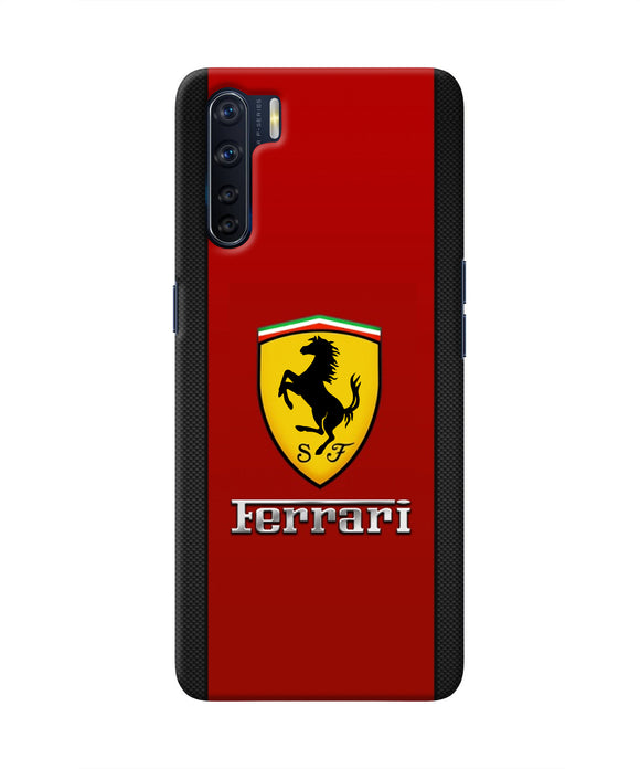 Ferrari Abstract Maroon Oppo F15 Real 4D Back Cover