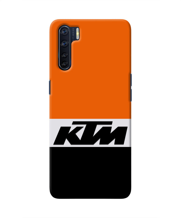 KTM Colorblock Oppo F15 Real 4D Back Cover