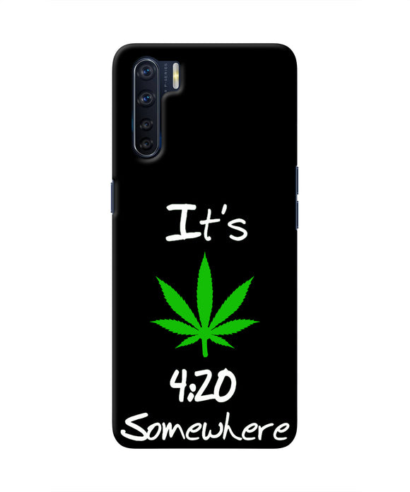 Weed Quote Oppo F15 Real 4D Back Cover