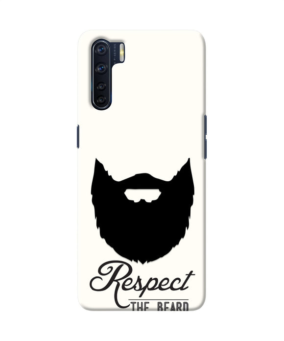 Respect the Beard Oppo F15 Real 4D Back Cover