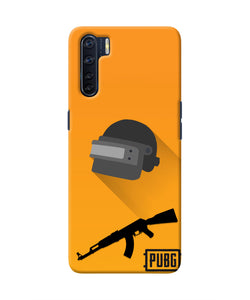 PUBG Helmet and Gun Oppo F15 Real 4D Back Cover