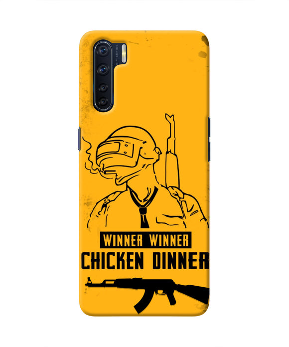 PUBG Chicken Dinner Oppo F15 Real 4D Back Cover