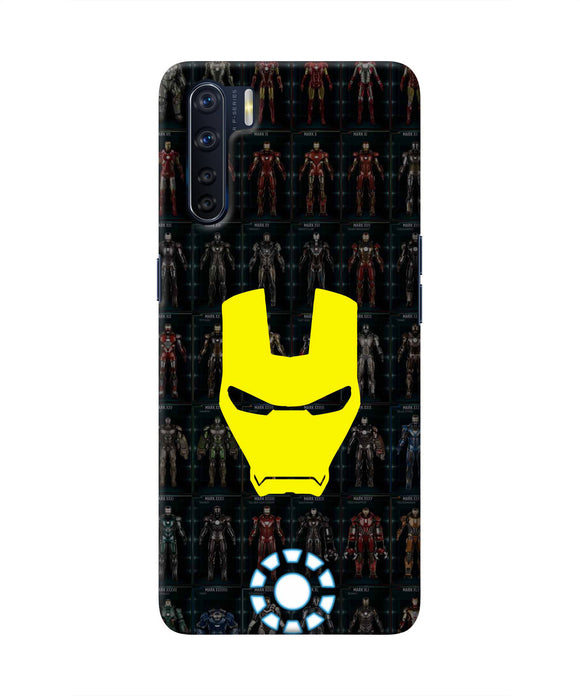 Iron Man Suit Oppo F15 Real 4D Back Cover