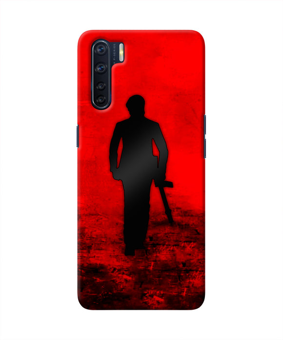 Rocky Bhai with Gun Oppo F15 Real 4D Back Cover