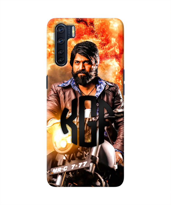 Rocky Bhai on Bike Oppo F15 Real 4D Back Cover