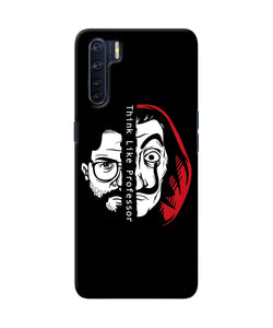 Money Heist Think Like Professor Oppo F15 Back Cover