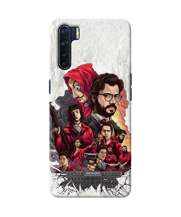 Money Heist Poster Oppo F15 Back Cover