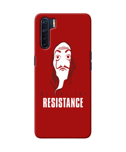 Money Heist Resistance Quote Oppo F15 Back Cover