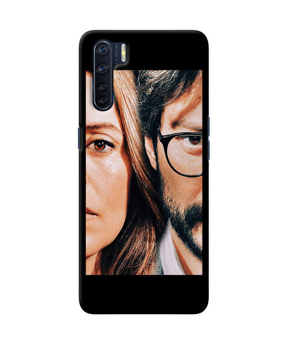 Money Heist Professor With Rachel Oppo F15 Back Cover