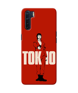 Money Heist Tokyo With Gun Oppo F15 Back Cover