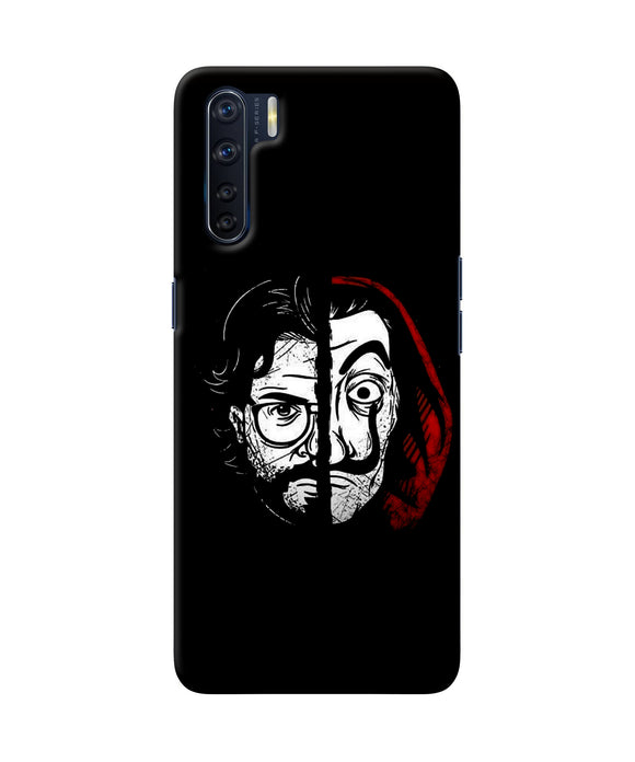 Money Heist Professor Mask Sketch Oppo F15 Back Cover