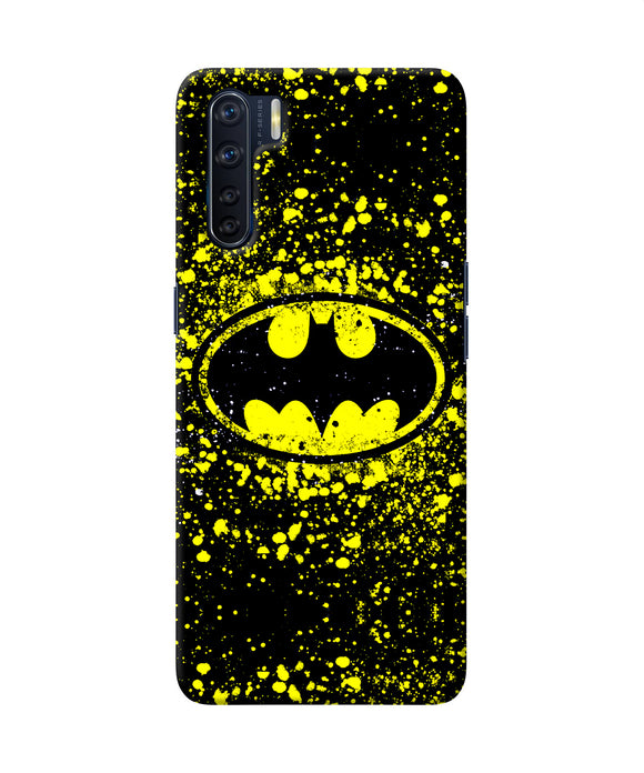 Batman Last Knight Print Yellow Oppo F15 Back Cover