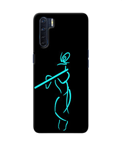 Lord Krishna Sketch Oppo F15 Back Cover