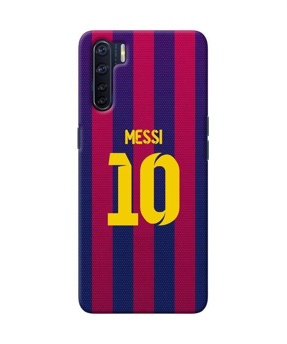 Messi 10 Tshirt Oppo F15 Back Cover