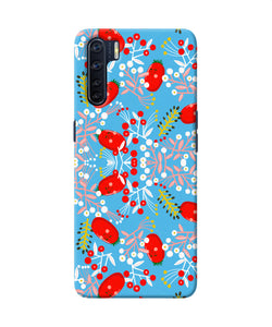 Small Red Animation Pattern Oppo F15 Back Cover