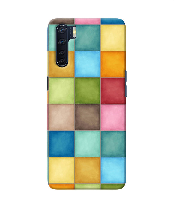 Abstract Colorful Squares Oppo F15 Back Cover